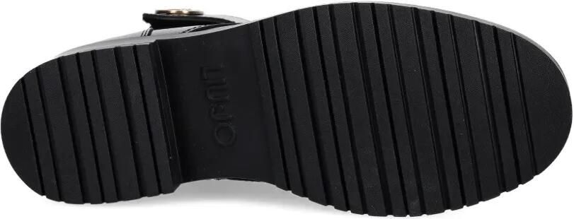 LIU JO Combat boots met logo-applicatie Zwart - Foto 4
