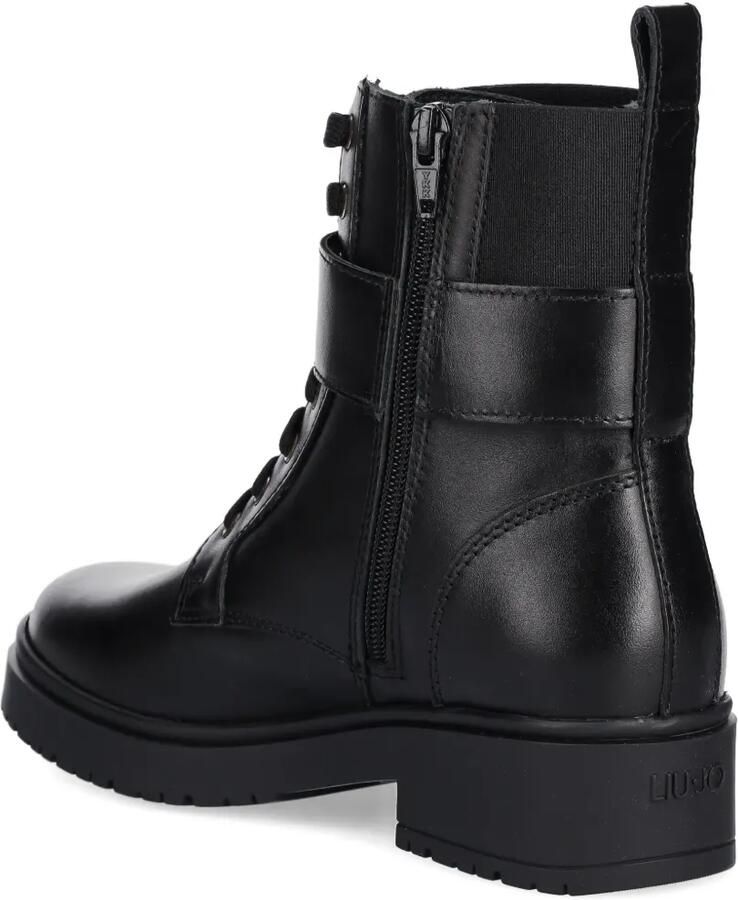 LIU JO Combat boots met logo-applicatie Zwart - Foto 2