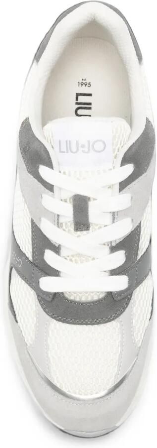 LIU JO Cooper mesh sneakers met vlakken Wit - Foto 4