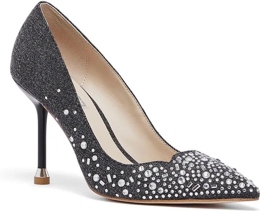 LIU JO Denim pumps met edelstenen Grijs