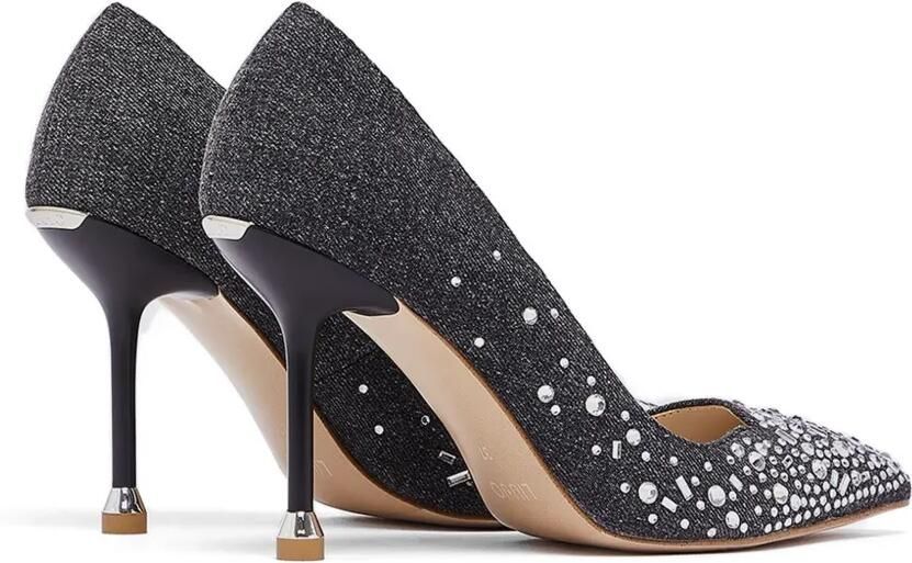 LIU JO Denim pumps met edelstenen Grijs - Foto 4