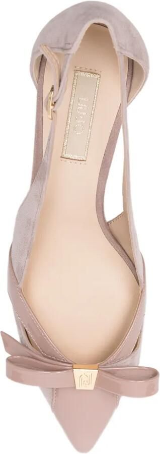 LIU JO Deva slingback pumps met strikdetail Beige - Foto 4