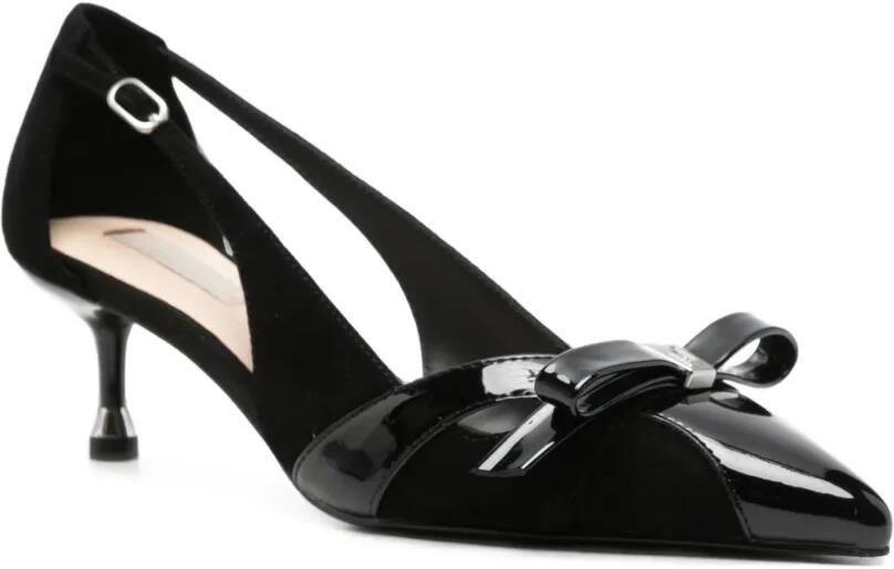LIU JO Deva slingback pumps met strikdetail Zwart - Foto 3