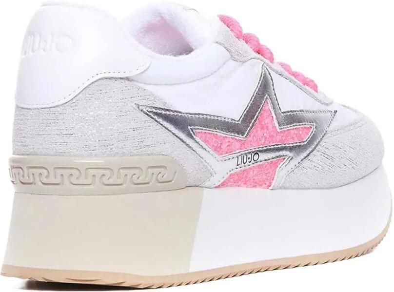 LIU JO Dreamy 03 sneakers met plateauzool en glitters Wit - Foto 3