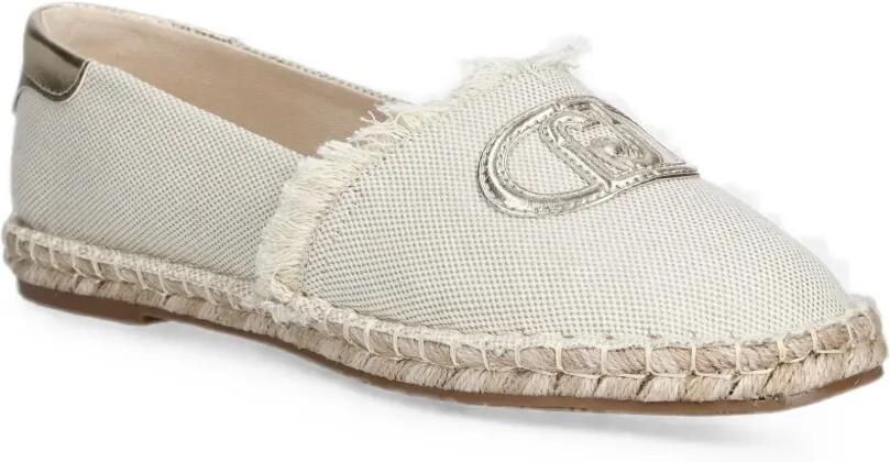 LIU JO Espadrilles met logoplakkaat en franje Wit - Foto 3