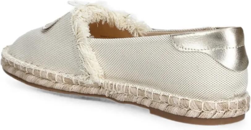 LIU JO Espadrilles met logoplakkaat en franje Wit - Foto 2