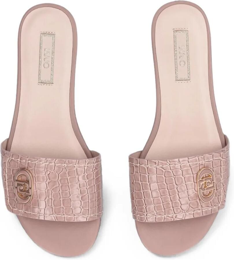 LIU JO Platte sandalen met krokodillen-print Roze - Foto 2