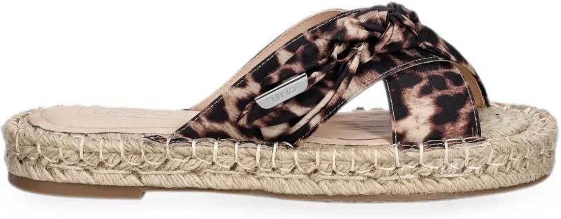 LIU JO Geknoopte espadrilles met luipaardprint Beige