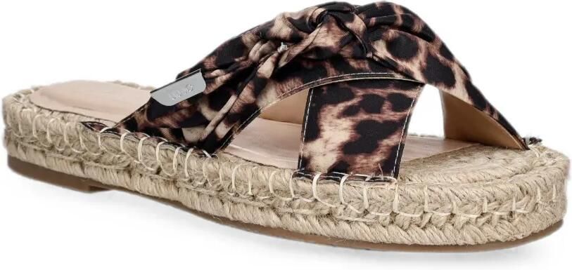 LIU JO Geknoopte espadrilles met luipaardprint Beige - Foto 4