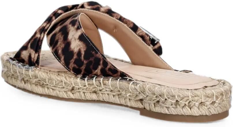 LIU JO Geknoopte espadrilles met luipaardprint Beige - Foto 2