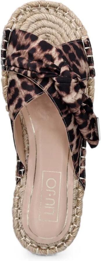 LIU JO Geknoopte espadrilles met luipaardprint Beige - Foto 3