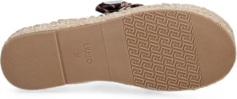 LIU JO Geknoopte espadrilles met luipaardprint Beige - Foto 5