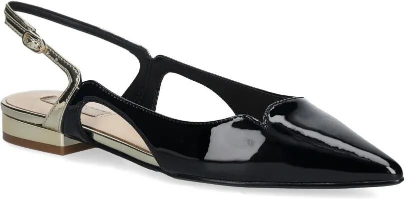 LIU JO Gelakte slingbacks pumps van imitatieleer Zwart - Foto 2