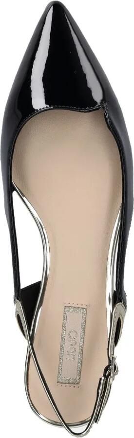LIU JO Gelakte slingbacks pumps van imitatieleer Zwart - Foto 4