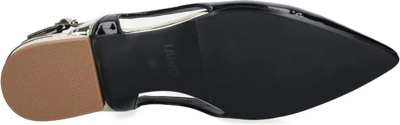 LIU JO Gelakte slingbacks pumps van imitatieleer Zwart - Foto 5