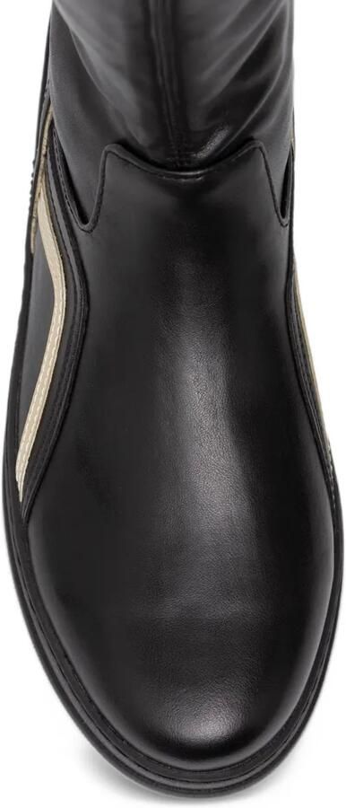LIU JO Lena 03 contrast-trim knee-high boots Zwart - Foto 2