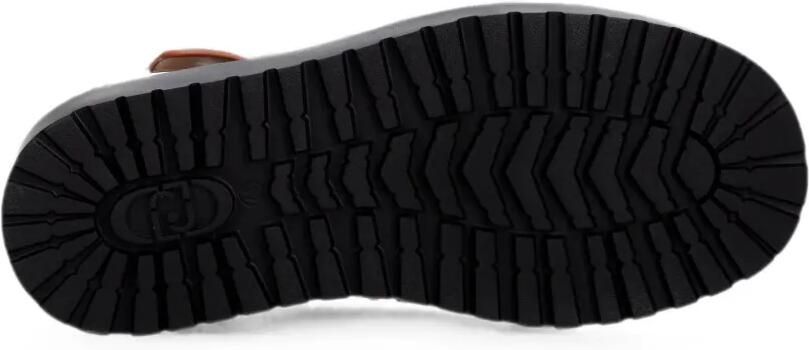 LIU JO Leren sandalen met plateauzool Bruin - Foto 5