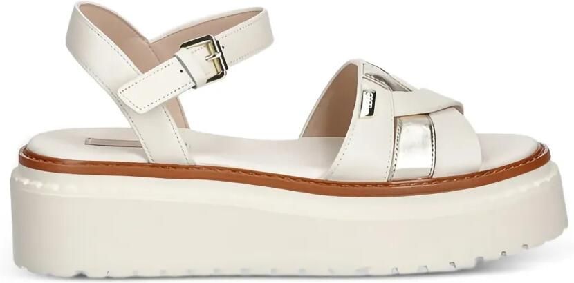 LIU JO Leren sandalen met plateauzool Wit - Foto 4