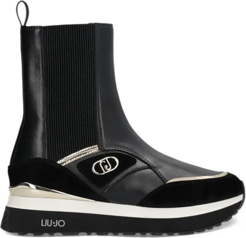 LIU JO Leren sneakers Zwart