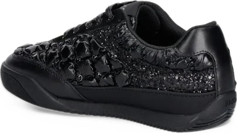 LIU JO Lewis 04 quilted glitter-detail sneakers Zwart - Foto 2
