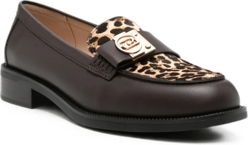 LIU JO Loafers met logoplakkaat Bruin - Foto 2