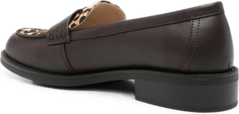 LIU JO Loafers met logoplakkaat Bruin - Foto 3