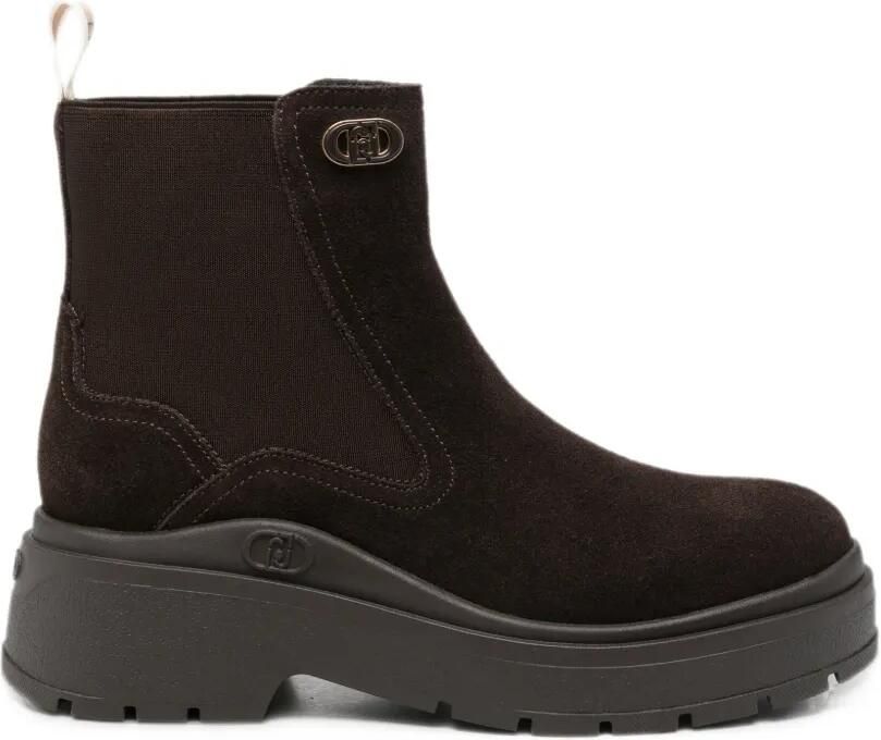 LIU JO logo-plaque boots Bruin