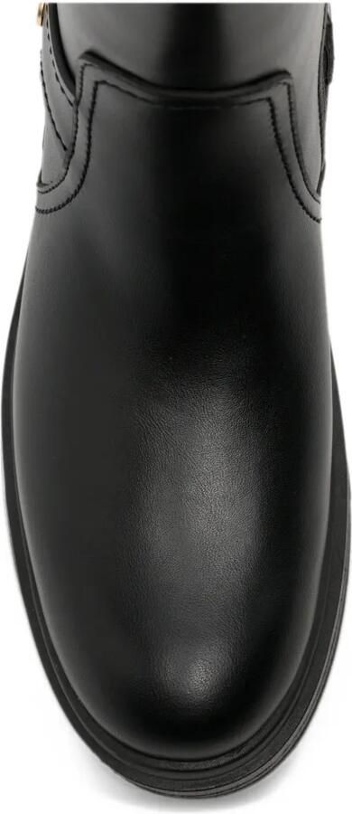 LIU JO logo-plaque leather boots Zwart - Foto 3
