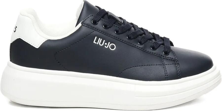 LIU JO Low-top sneakers met plateauzool Blauw