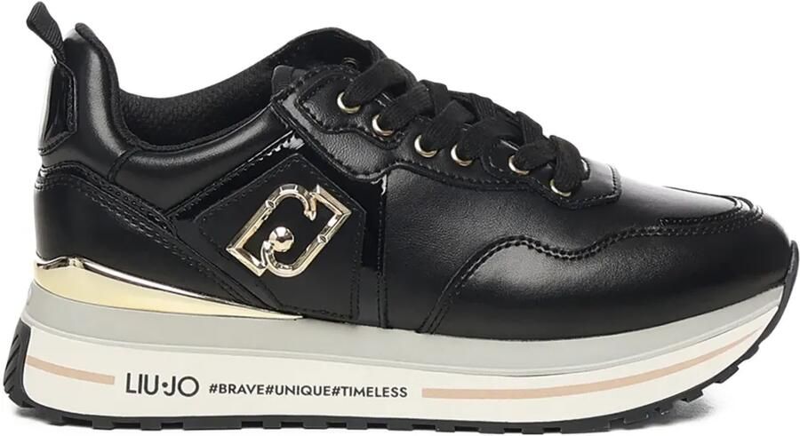 LIU JO Maxi Kup sneakers met logoplakkaat Zwart