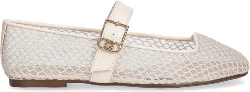 LIU JO Mesh ballerina's Beige