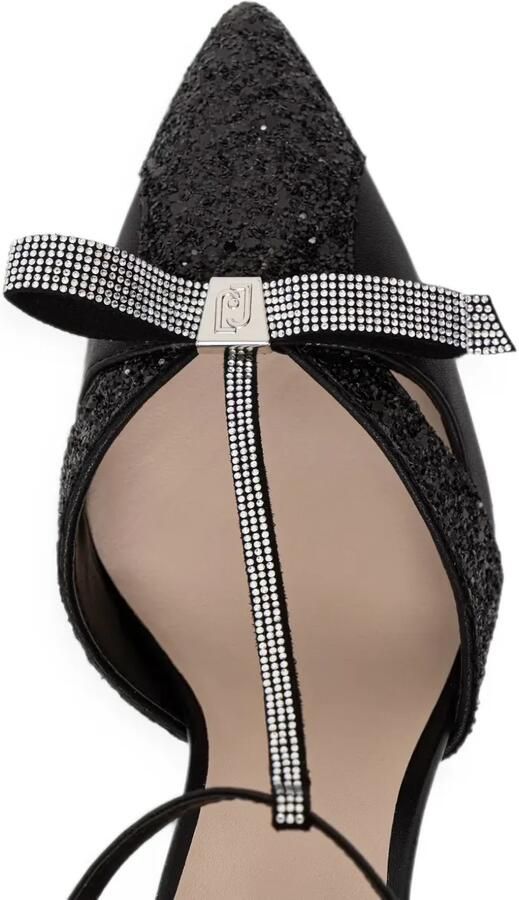 LIU JO Pumps met strikdetail en glitters-effect Zwart - Foto 3