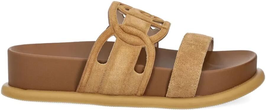 LIU JO Sandalen met dubbel bandje Bruin