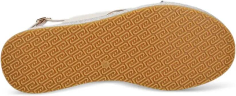 LIU JO Sandalen met gekruiste bandjes en logo Beige