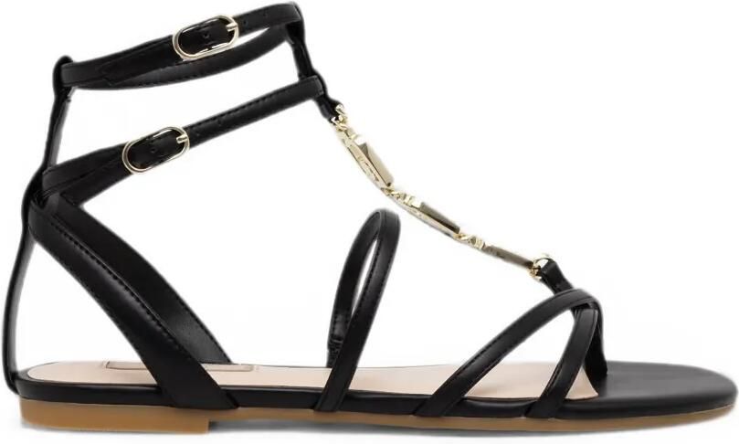 LIU JO Sandalen met logoplakkaat Zwart