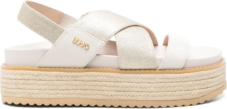 LIU JO Sandalen met plateauzool Goud