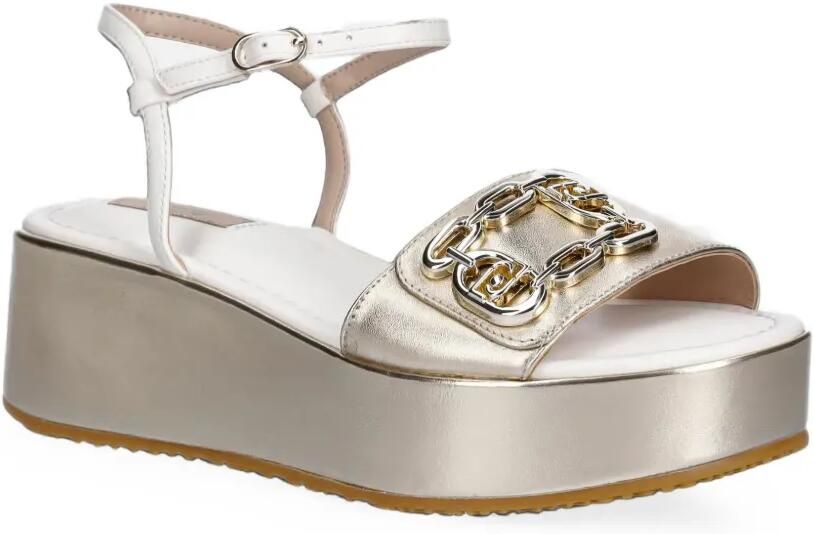 LIU JO Sandalen met schakelketting Goud - Foto 3