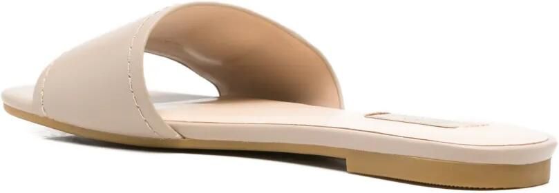 LIU JO Sandy sandalen met logoplakkaat Beige - Foto 3