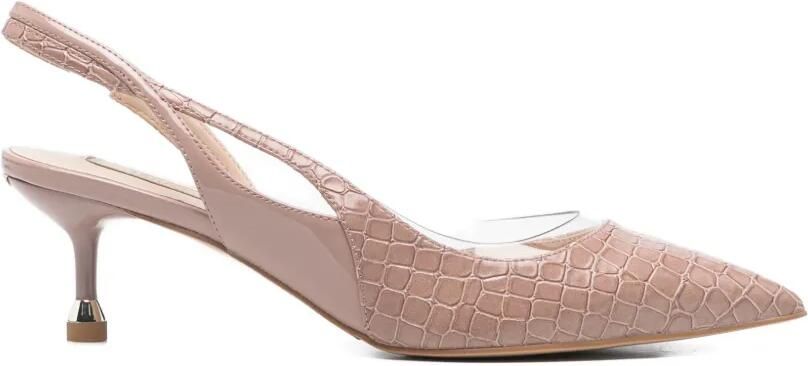 LIU JO Slingback pumps met hagedissenhuid-effect Wit