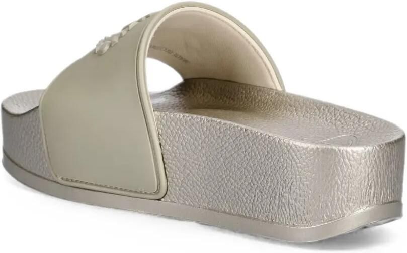 LIU JO Slippers met plateauzool Beige - Foto 2