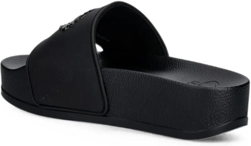 LIU JO Slippers met plateauzool en logoplakkaat Zwart - Foto 2