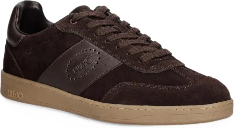 LIU JO sneakers for men in suede Bruin - Foto 2
