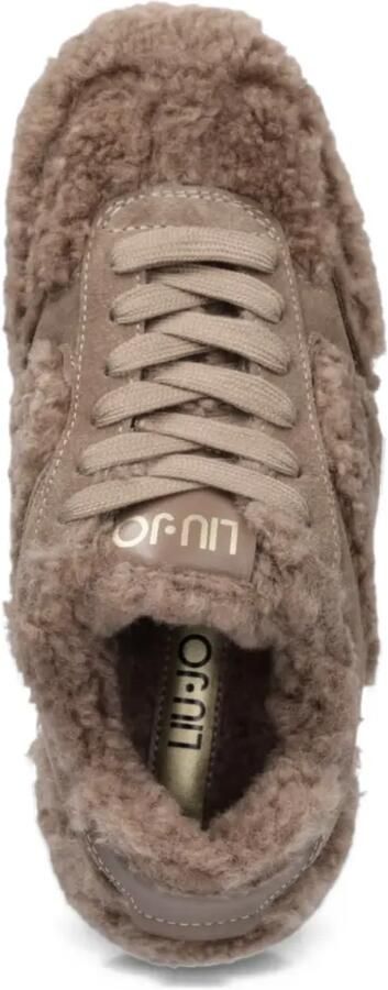 LIU JO sneakers in fabric teddy Bruin - Foto 4