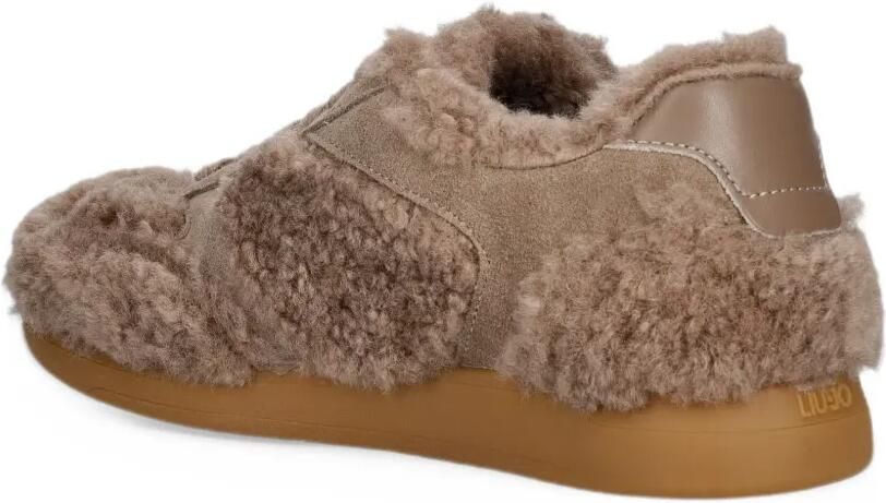 LIU JO sneakers in fabric teddy Bruin - Foto 3