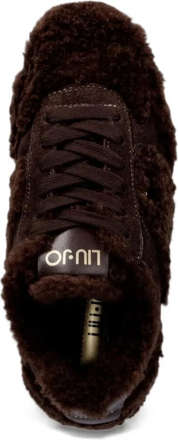 LIU JO sneakers in fabric teddy Bruin - Foto 4