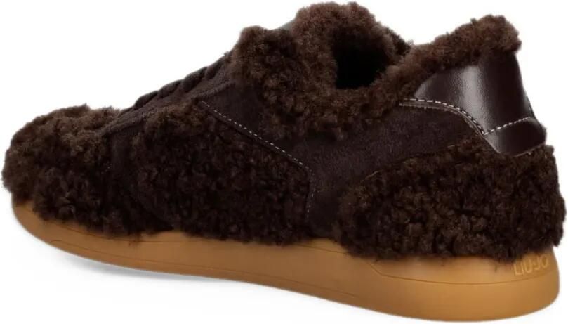 LIU JO sneakers in fabric teddy Bruin - Foto 3