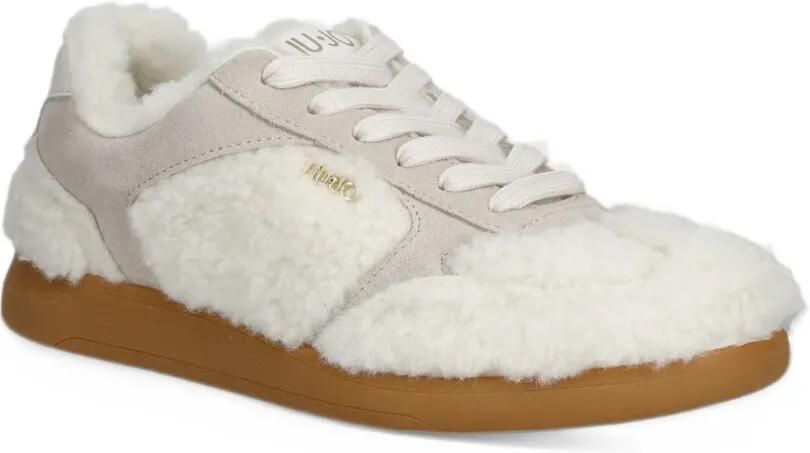 LIU JO sneakers in fabric teddy Wit - Foto 2