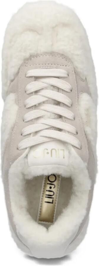 LIU JO sneakers in fabric teddy Wit - Foto 4