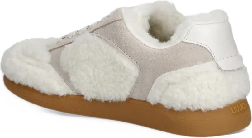 LIU JO sneakers in fabric teddy Wit - Foto 3