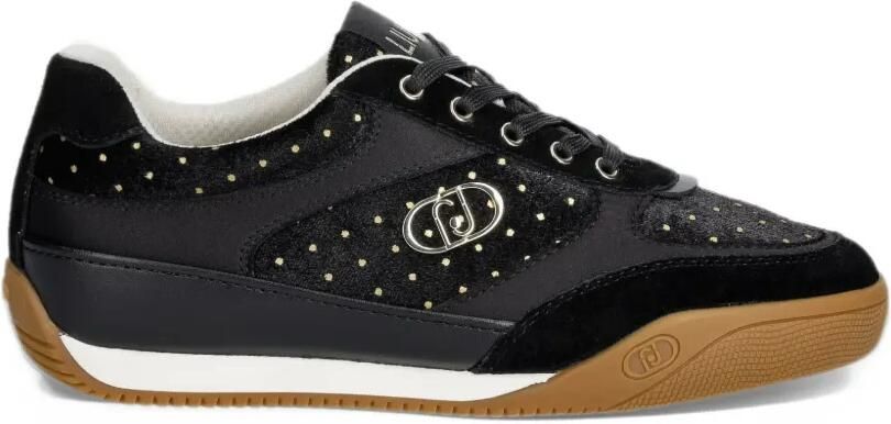 LIU JO sneakers in velvet polka-dot Zwart